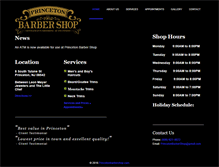 Tablet Screenshot of princetonbarbershop.com